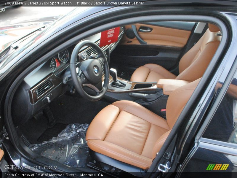 Jet Black / Saddle Brown Dakota Leather 2009 BMW 3 Series 328xi Sport Wagon