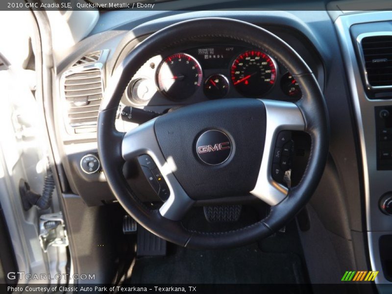 Quicksilver Metallic / Ebony 2010 GMC Acadia SLE