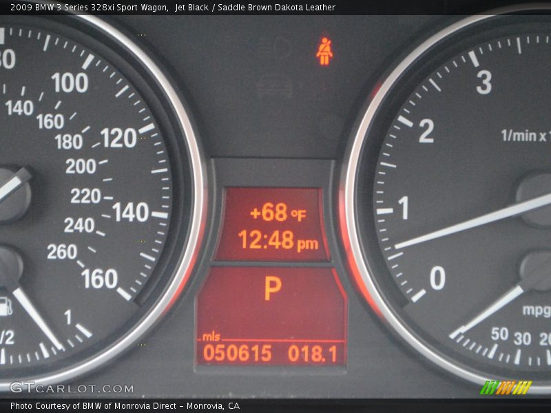 Jet Black / Saddle Brown Dakota Leather 2009 BMW 3 Series 328xi Sport Wagon