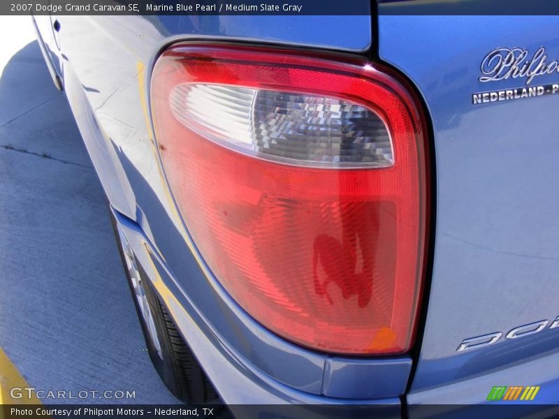 Marine Blue Pearl / Medium Slate Gray 2007 Dodge Grand Caravan SE