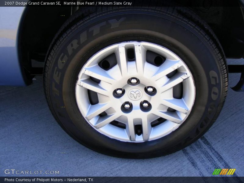Marine Blue Pearl / Medium Slate Gray 2007 Dodge Grand Caravan SE