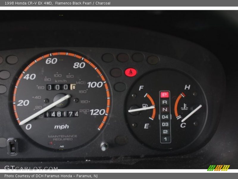Flamenco Black Pearl / Charcoal 1998 Honda CR-V EX 4WD