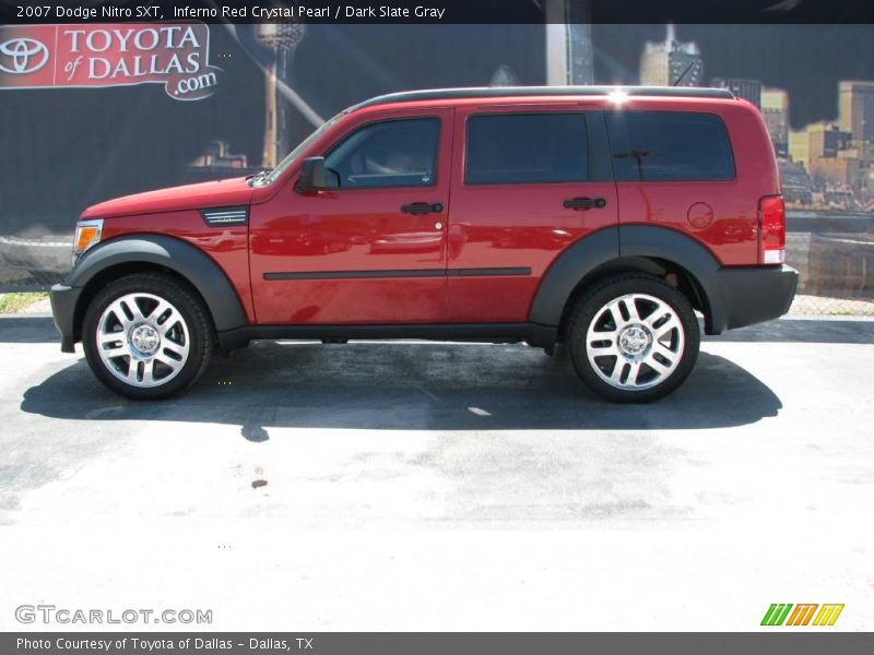 Inferno Red Crystal Pearl / Dark Slate Gray 2007 Dodge Nitro SXT
