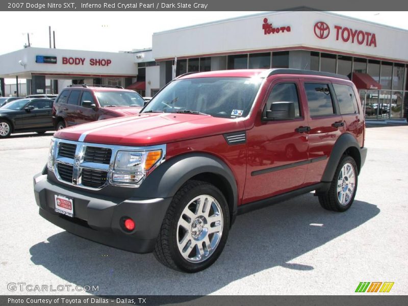 Inferno Red Crystal Pearl / Dark Slate Gray 2007 Dodge Nitro SXT