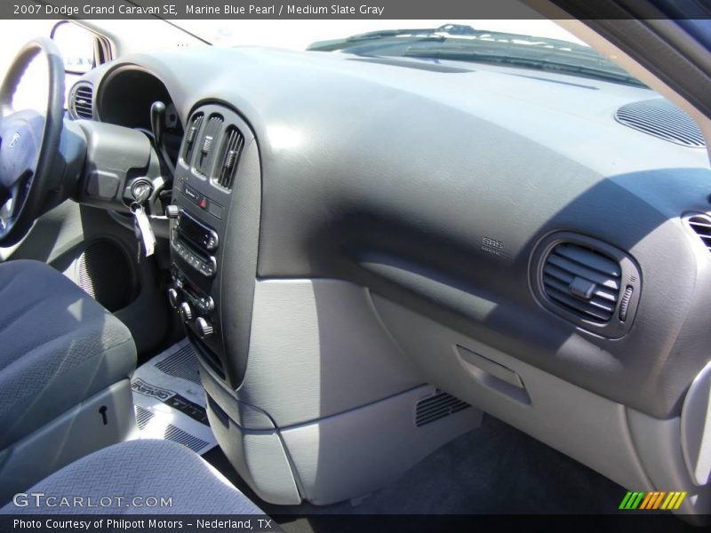 Marine Blue Pearl / Medium Slate Gray 2007 Dodge Grand Caravan SE