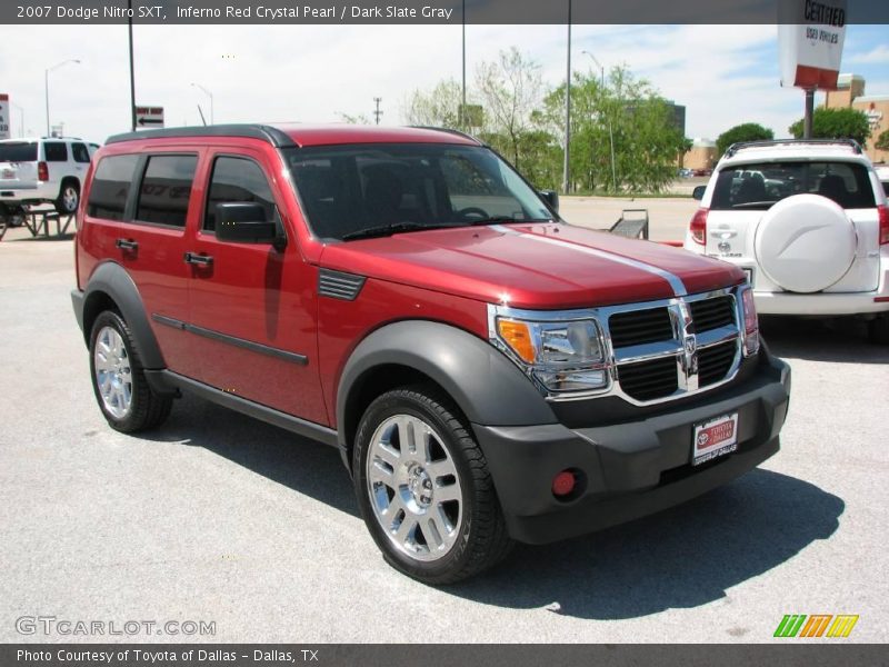 Inferno Red Crystal Pearl / Dark Slate Gray 2007 Dodge Nitro SXT