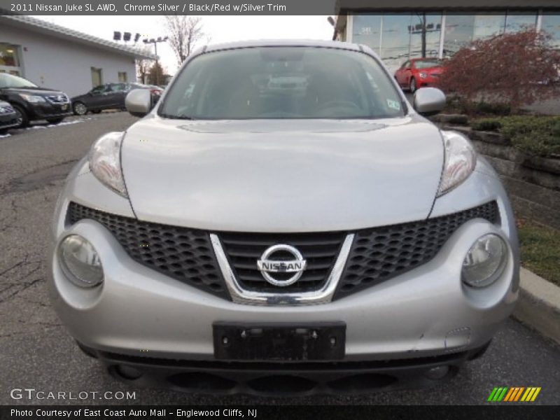 Chrome Silver / Black/Red w/Silver Trim 2011 Nissan Juke SL AWD