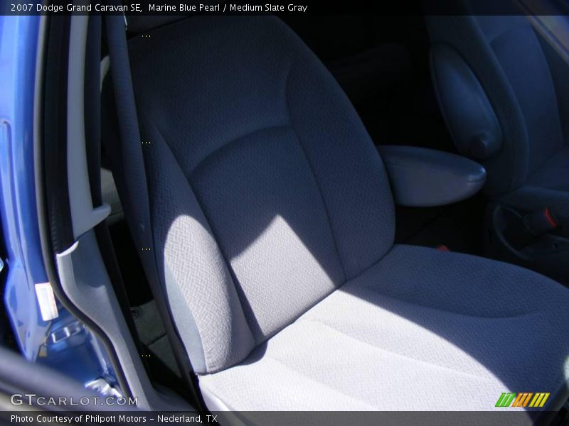 Marine Blue Pearl / Medium Slate Gray 2007 Dodge Grand Caravan SE