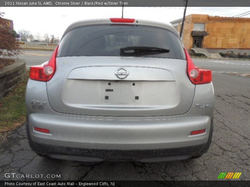 Chrome Silver / Black/Red w/Silver Trim 2011 Nissan Juke SL AWD