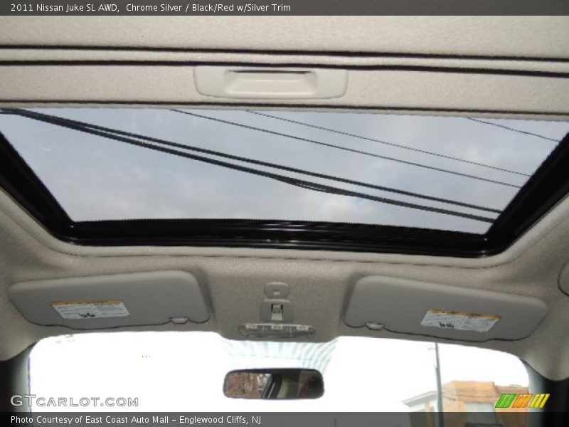 Chrome Silver / Black/Red w/Silver Trim 2011 Nissan Juke SL AWD