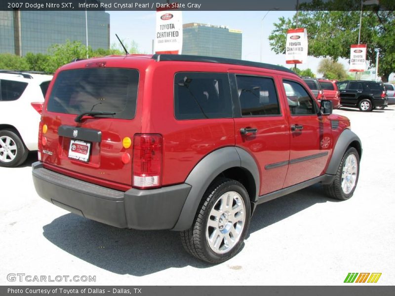 Inferno Red Crystal Pearl / Dark Slate Gray 2007 Dodge Nitro SXT