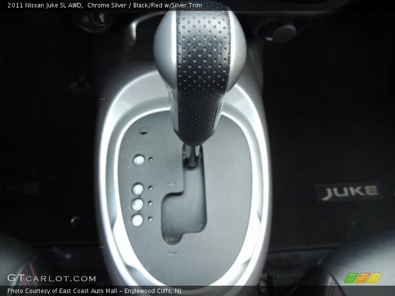 Chrome Silver / Black/Red w/Silver Trim 2011 Nissan Juke SL AWD