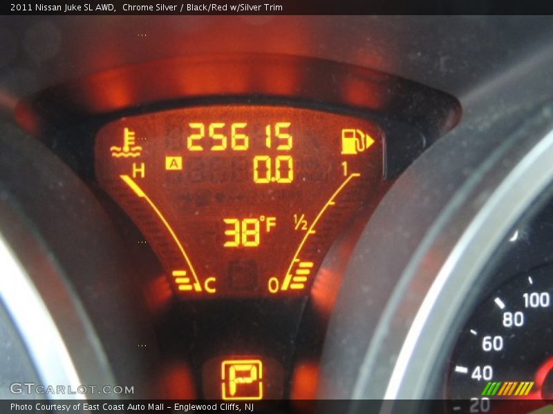 Chrome Silver / Black/Red w/Silver Trim 2011 Nissan Juke SL AWD