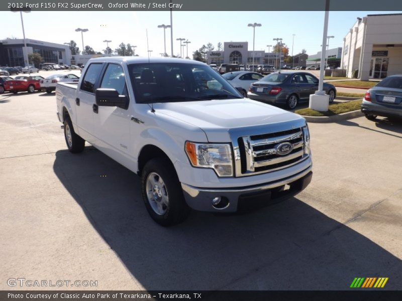 Oxford White / Steel Gray 2012 Ford F150 FX2 SuperCrew