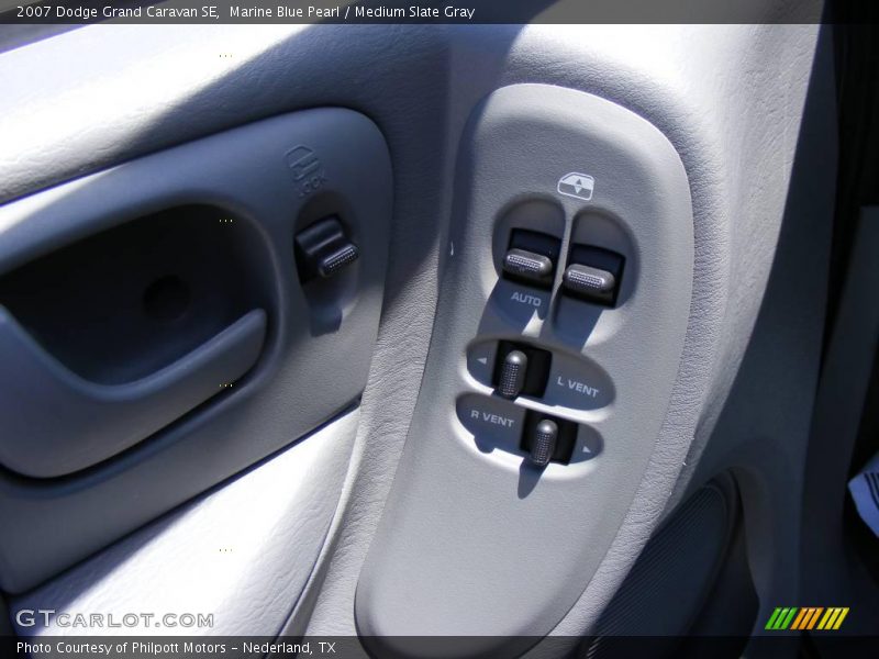 Marine Blue Pearl / Medium Slate Gray 2007 Dodge Grand Caravan SE