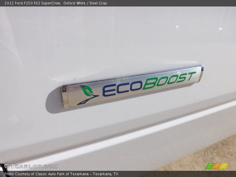 Oxford White / Steel Gray 2012 Ford F150 FX2 SuperCrew