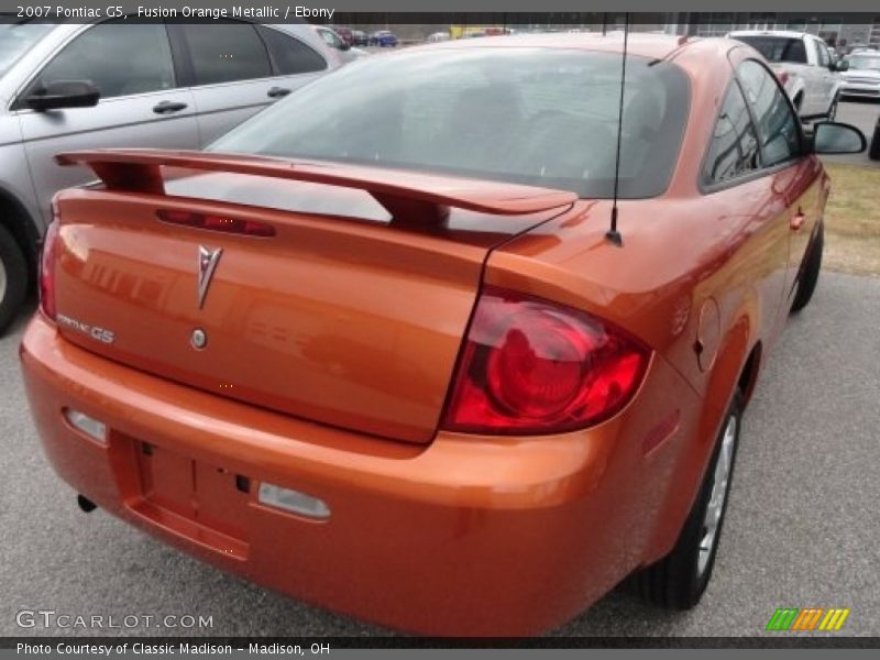 Fusion Orange Metallic / Ebony 2007 Pontiac G5