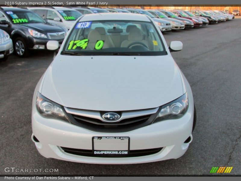 Satin White Pearl / Ivory 2010 Subaru Impreza 2.5i Sedan