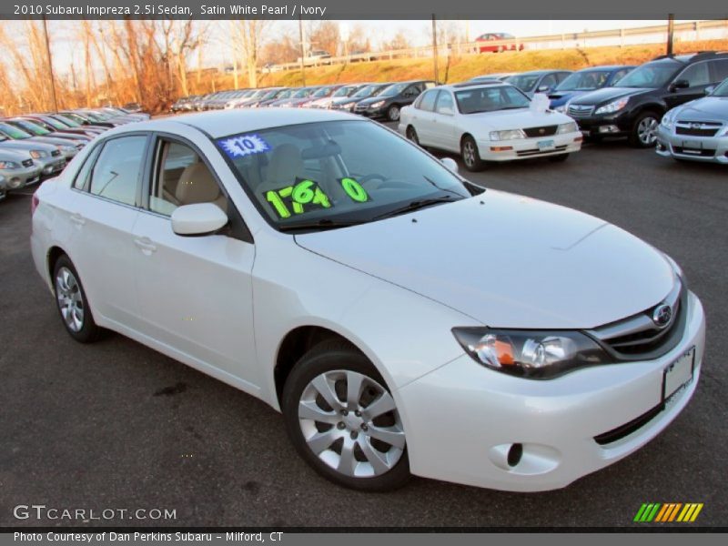 Satin White Pearl / Ivory 2010 Subaru Impreza 2.5i Sedan