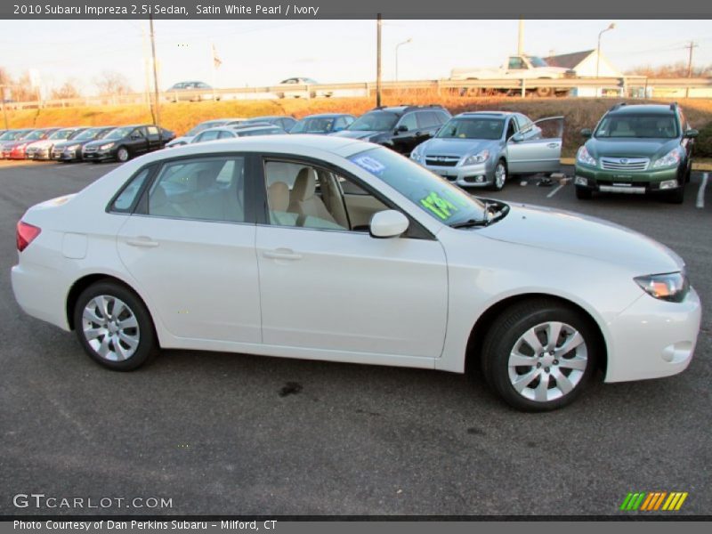 Satin White Pearl / Ivory 2010 Subaru Impreza 2.5i Sedan