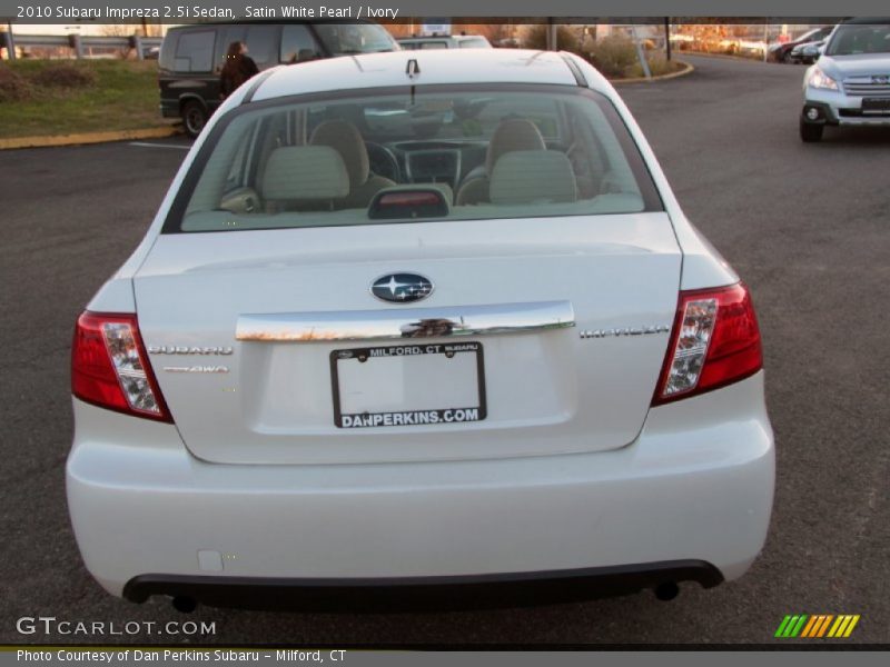 Satin White Pearl / Ivory 2010 Subaru Impreza 2.5i Sedan