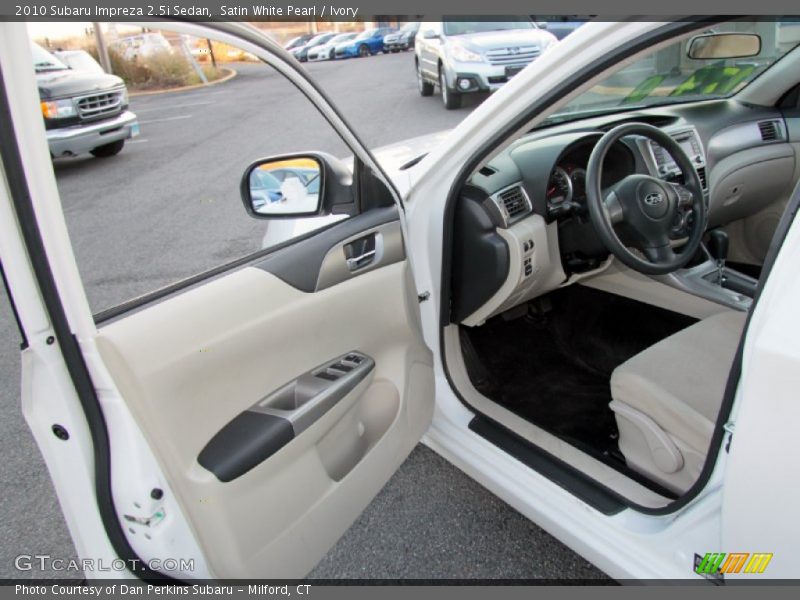 Satin White Pearl / Ivory 2010 Subaru Impreza 2.5i Sedan