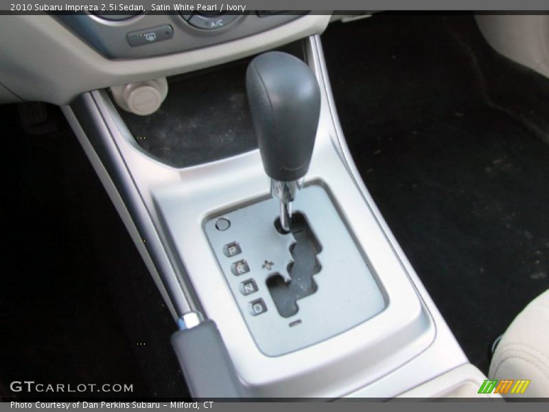 Satin White Pearl / Ivory 2010 Subaru Impreza 2.5i Sedan