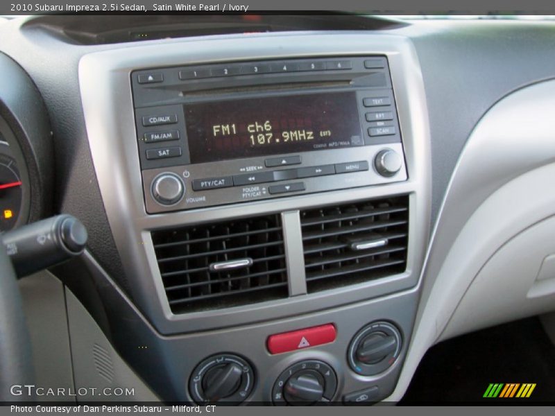 Satin White Pearl / Ivory 2010 Subaru Impreza 2.5i Sedan