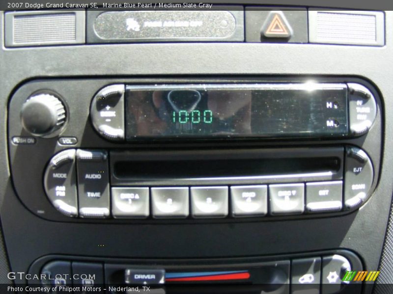 Marine Blue Pearl / Medium Slate Gray 2007 Dodge Grand Caravan SE