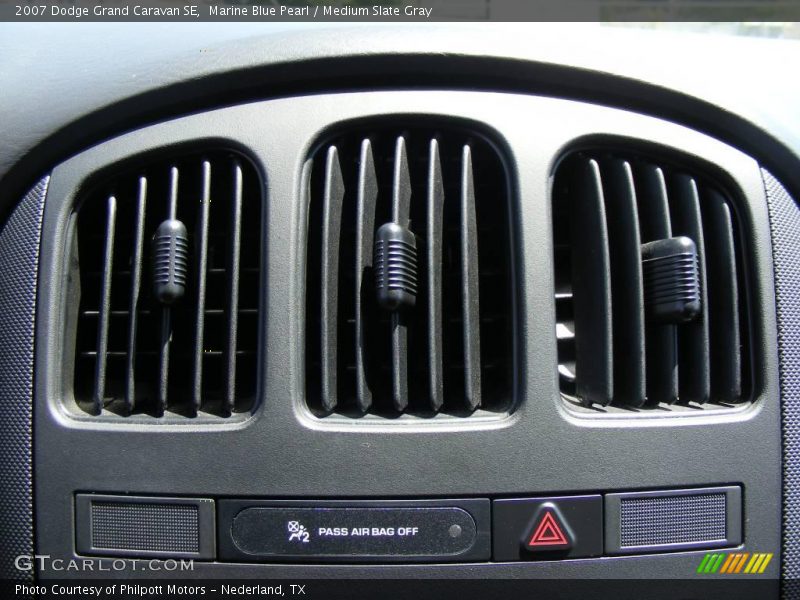 Marine Blue Pearl / Medium Slate Gray 2007 Dodge Grand Caravan SE