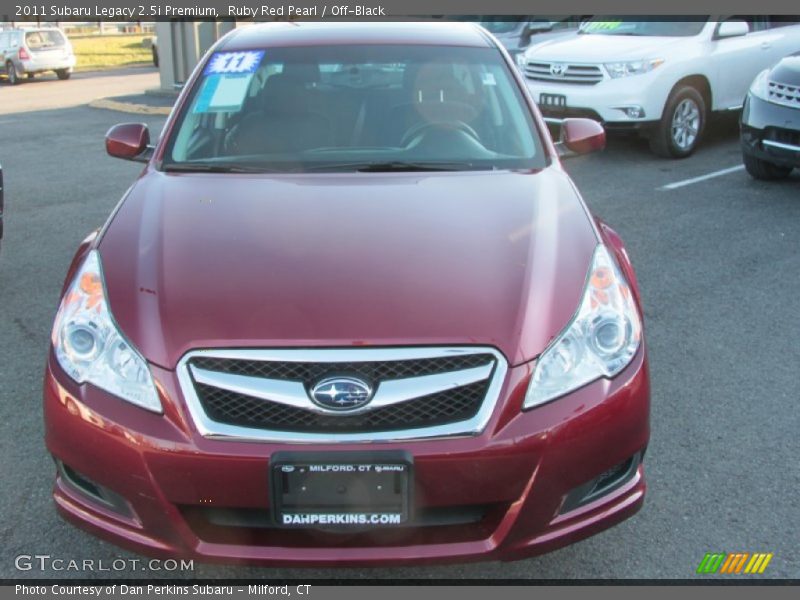 Ruby Red Pearl / Off-Black 2011 Subaru Legacy 2.5i Premium