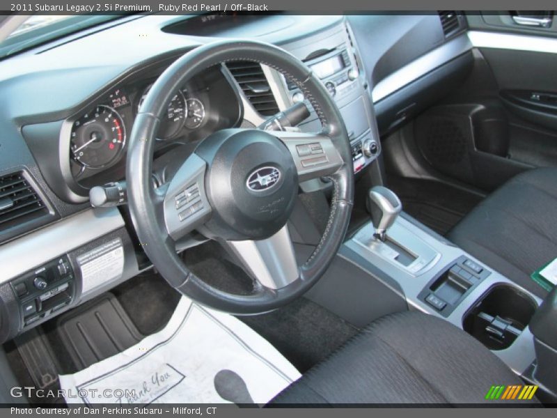 Ruby Red Pearl / Off-Black 2011 Subaru Legacy 2.5i Premium