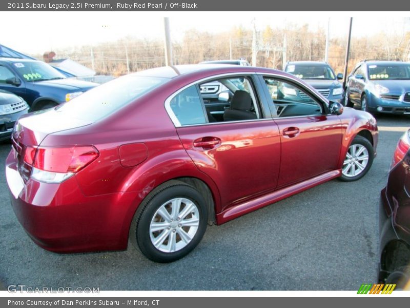 Ruby Red Pearl / Off-Black 2011 Subaru Legacy 2.5i Premium