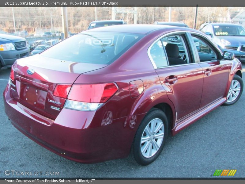 Ruby Red Pearl / Off-Black 2011 Subaru Legacy 2.5i Premium
