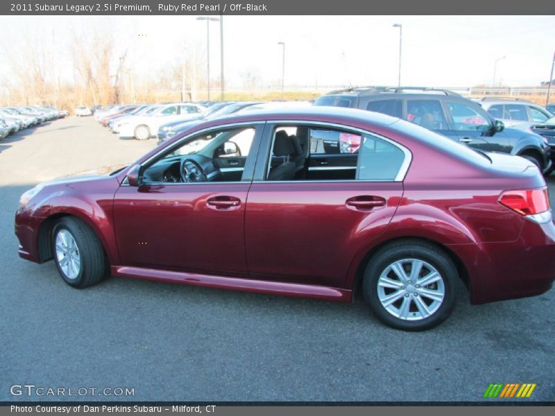 Ruby Red Pearl / Off-Black 2011 Subaru Legacy 2.5i Premium