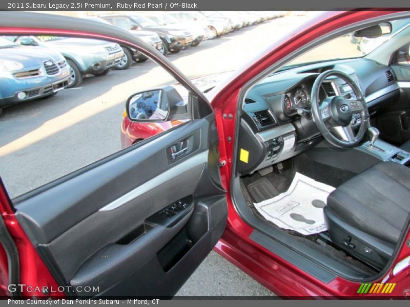 Ruby Red Pearl / Off-Black 2011 Subaru Legacy 2.5i Premium
