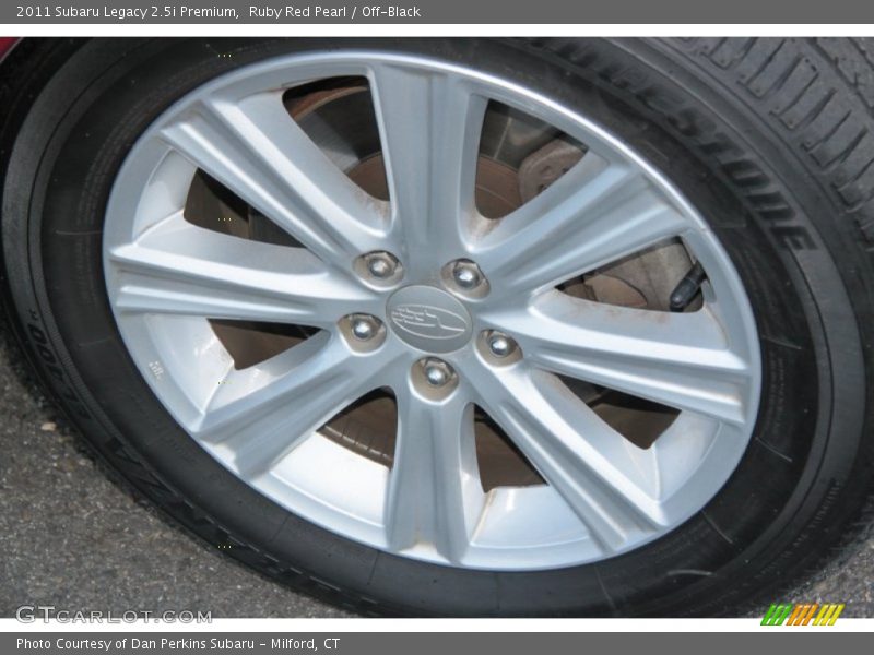 Ruby Red Pearl / Off-Black 2011 Subaru Legacy 2.5i Premium