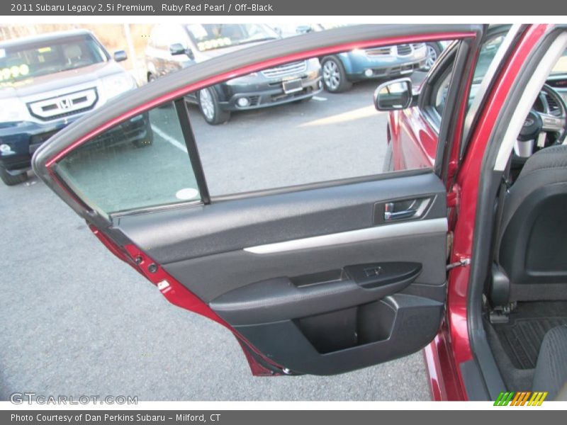 Ruby Red Pearl / Off-Black 2011 Subaru Legacy 2.5i Premium