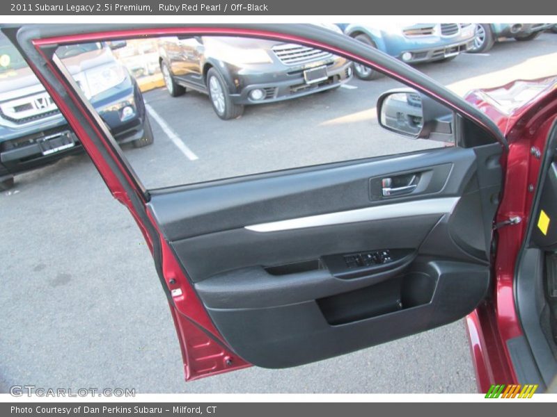 Ruby Red Pearl / Off-Black 2011 Subaru Legacy 2.5i Premium