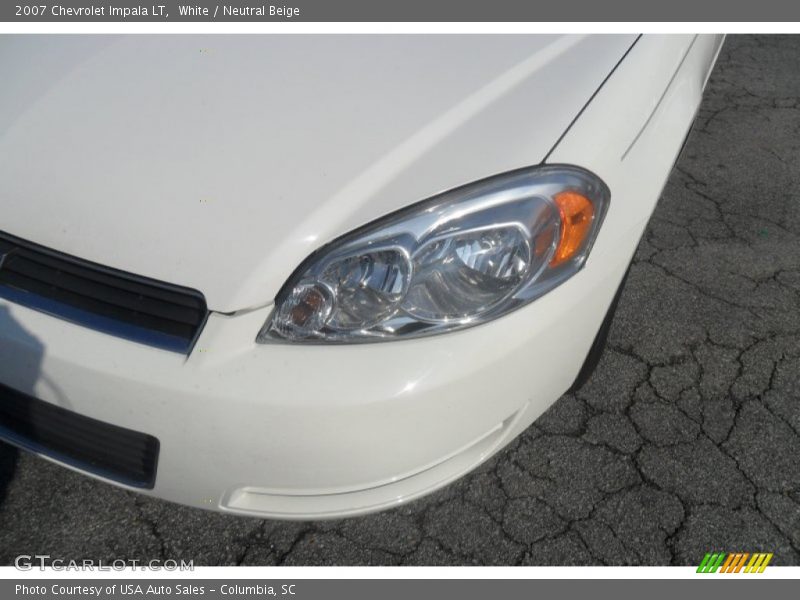 White / Neutral Beige 2007 Chevrolet Impala LT