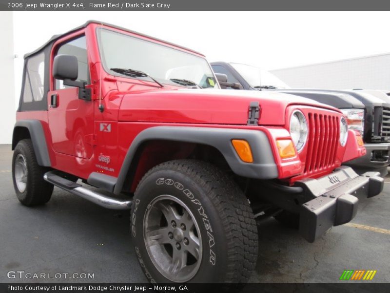 Flame Red / Dark Slate Gray 2006 Jeep Wrangler X 4x4