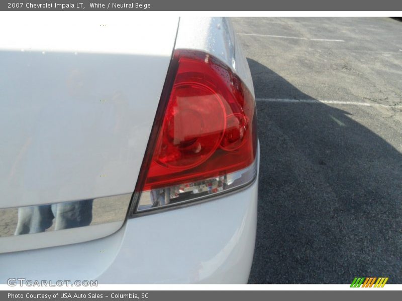 White / Neutral Beige 2007 Chevrolet Impala LT