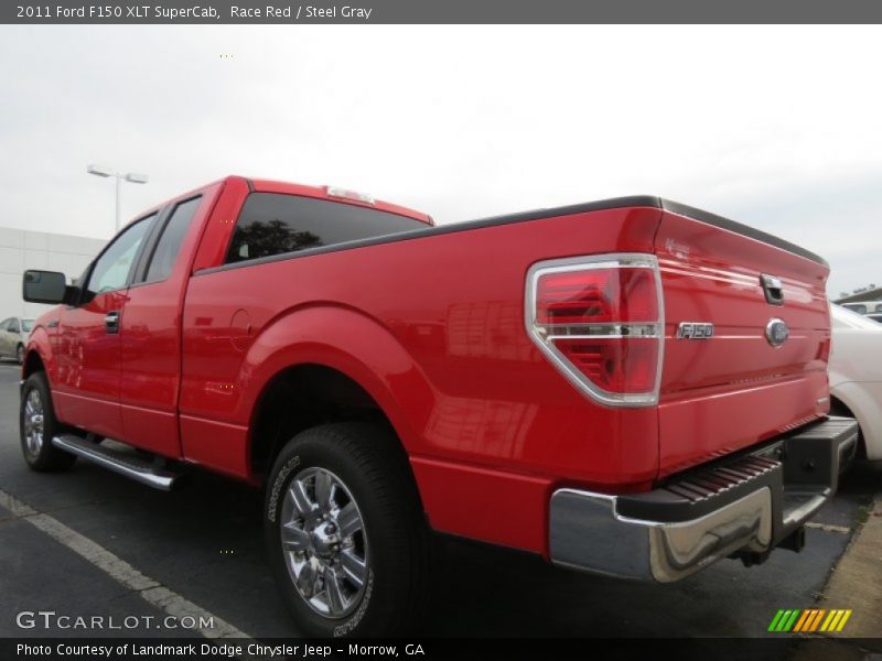 Race Red / Steel Gray 2011 Ford F150 XLT SuperCab