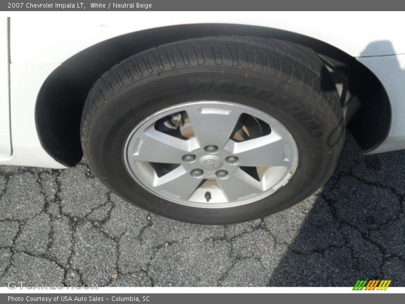 White / Neutral Beige 2007 Chevrolet Impala LT