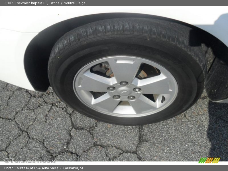 White / Neutral Beige 2007 Chevrolet Impala LT
