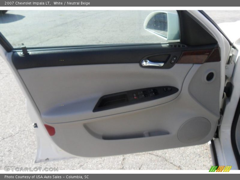 White / Neutral Beige 2007 Chevrolet Impala LT