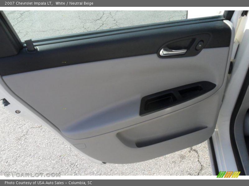 White / Neutral Beige 2007 Chevrolet Impala LT