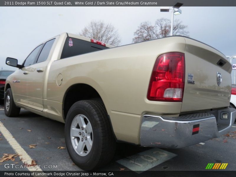 White Gold / Dark Slate Gray/Medium Graystone 2011 Dodge Ram 1500 SLT Quad Cab