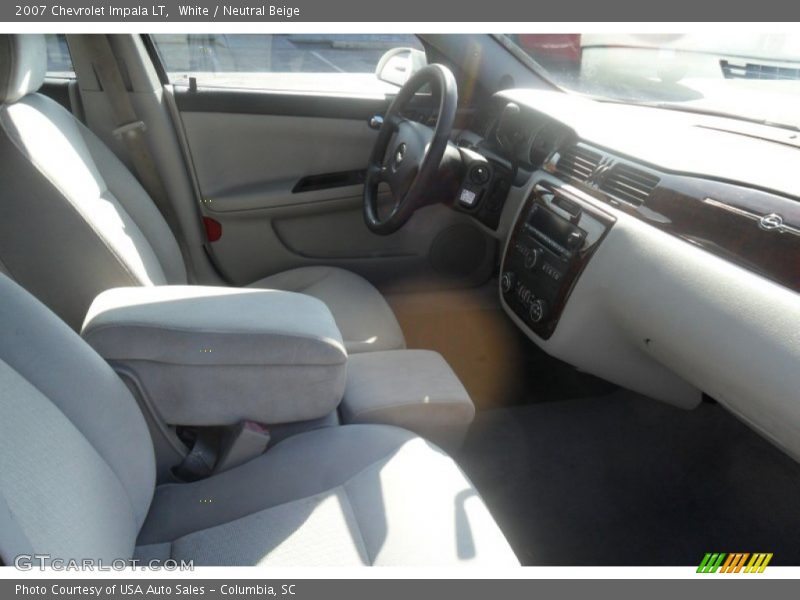 White / Neutral Beige 2007 Chevrolet Impala LT