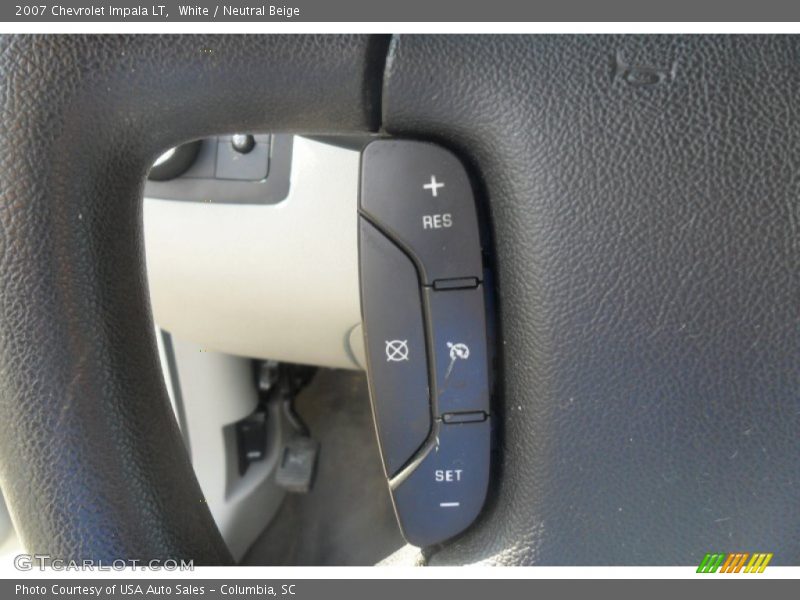 White / Neutral Beige 2007 Chevrolet Impala LT